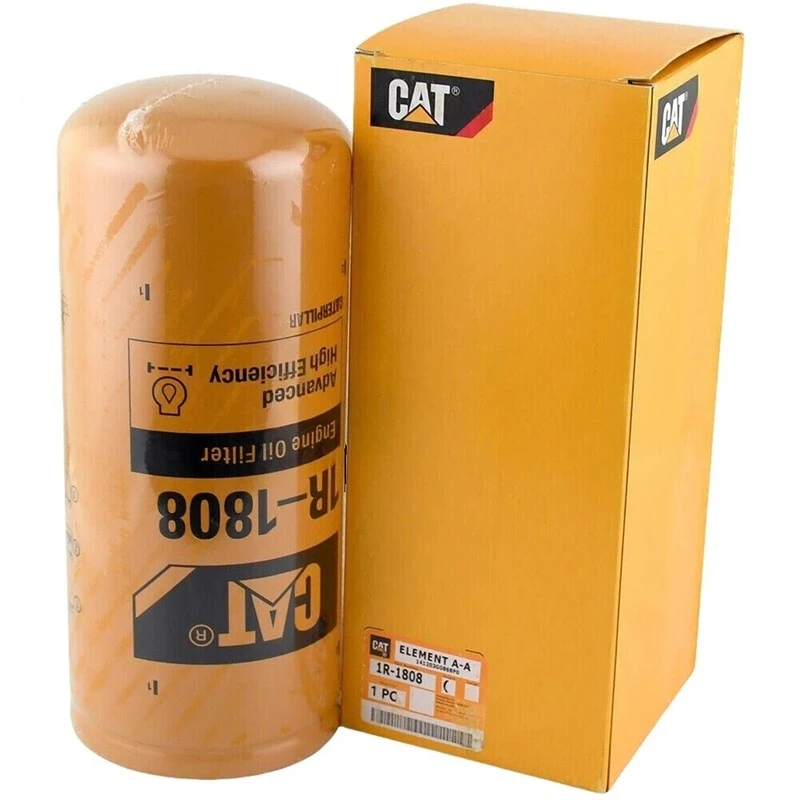Масляный фильтр Caterpillar 1R1808, совместимый с моделями Caterpillar 3306B и C-12.