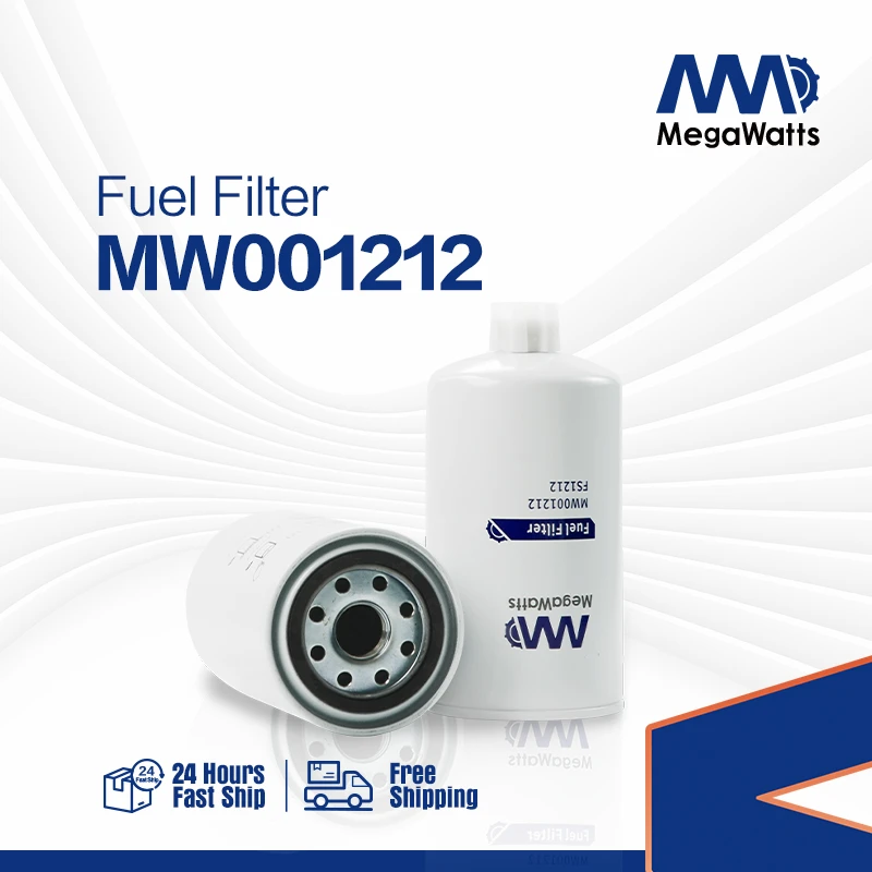 Топливный фильтр Fleetguard FS1212/FF105D с резьбовым креплением MW001212 для двигателя Cummins KTA19-G2/3/4