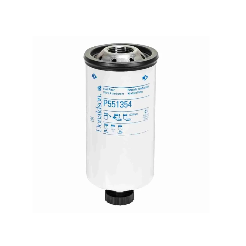 Топливный фильтр Donaldson P551354, совместимый с двигателем Perkins 1104C-44T, 4.4 л.