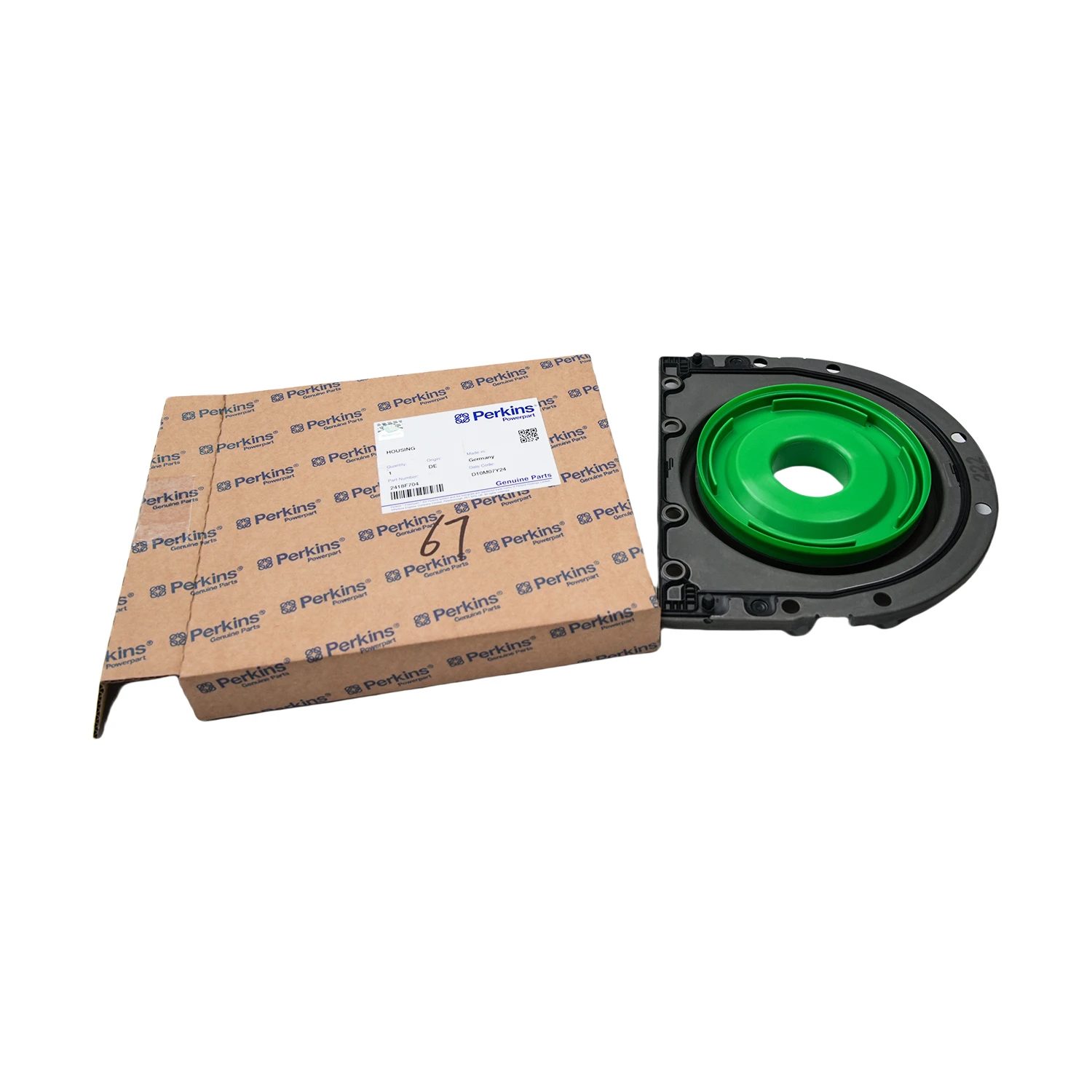 Сальник коленчатого вала Perkins 2418F704 для двигателей 1204F-E44TTA, 1204E-E44TA и 1204F-E44TA