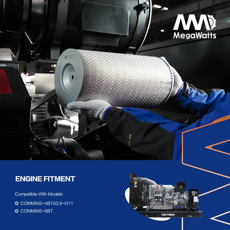 Воздушный фильтр KW1638 Fleetguard MW001638, совместимый с двигателем Cummins 4BTA3.9-G11.
